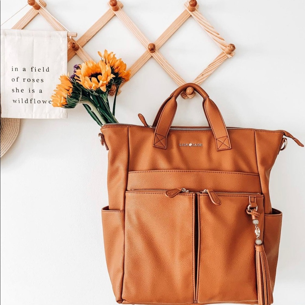 LilyJade Caroline Diaper backpack vegan leather